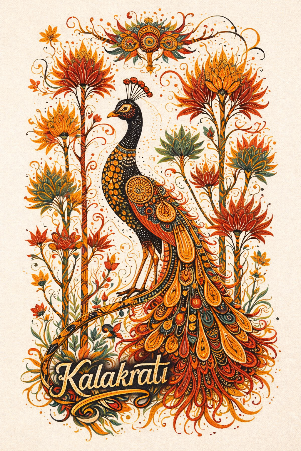 Royal Soul Peacock Oversized T-Shirt – Premium 240 GSM Indian Streetwear