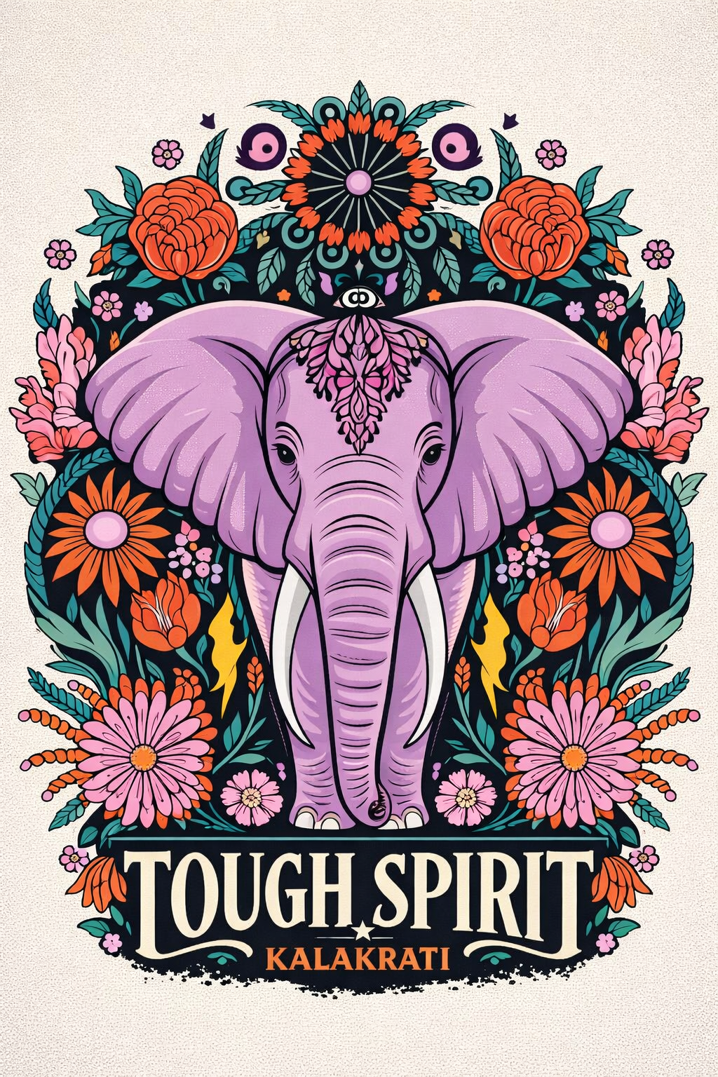 Eravat Elephant Oversized T-Shirt – 240 GSM Premium Indian Pop Culture Streetwear